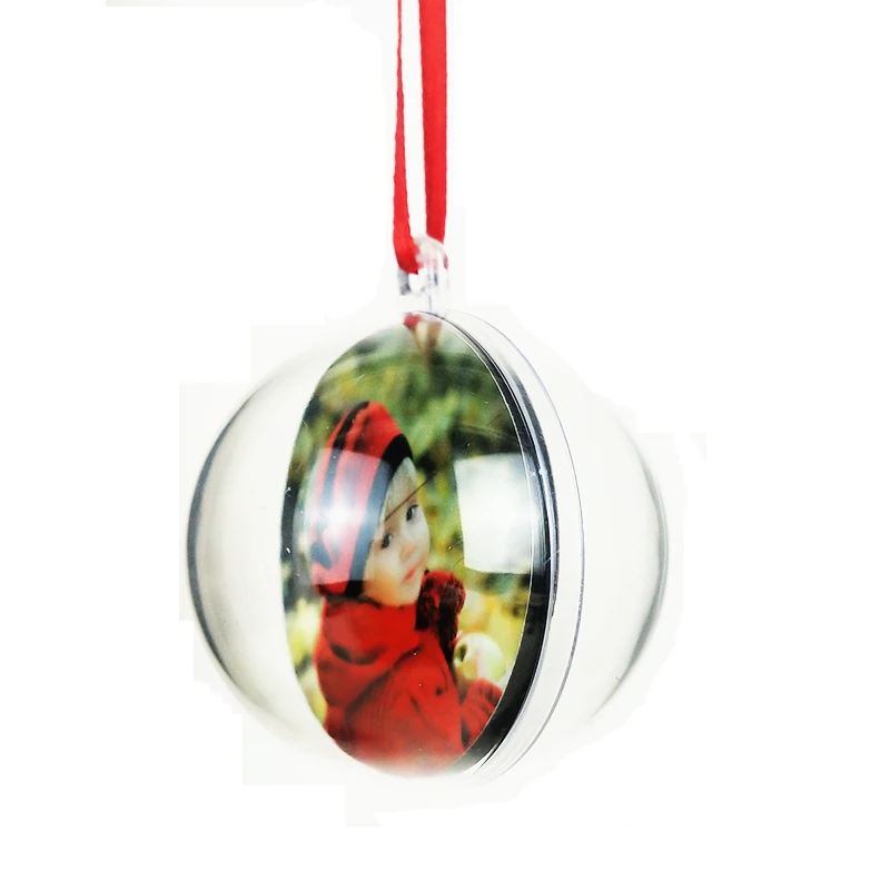 2021 new products Sublimation Christmas Ball custom photo Decoration balls