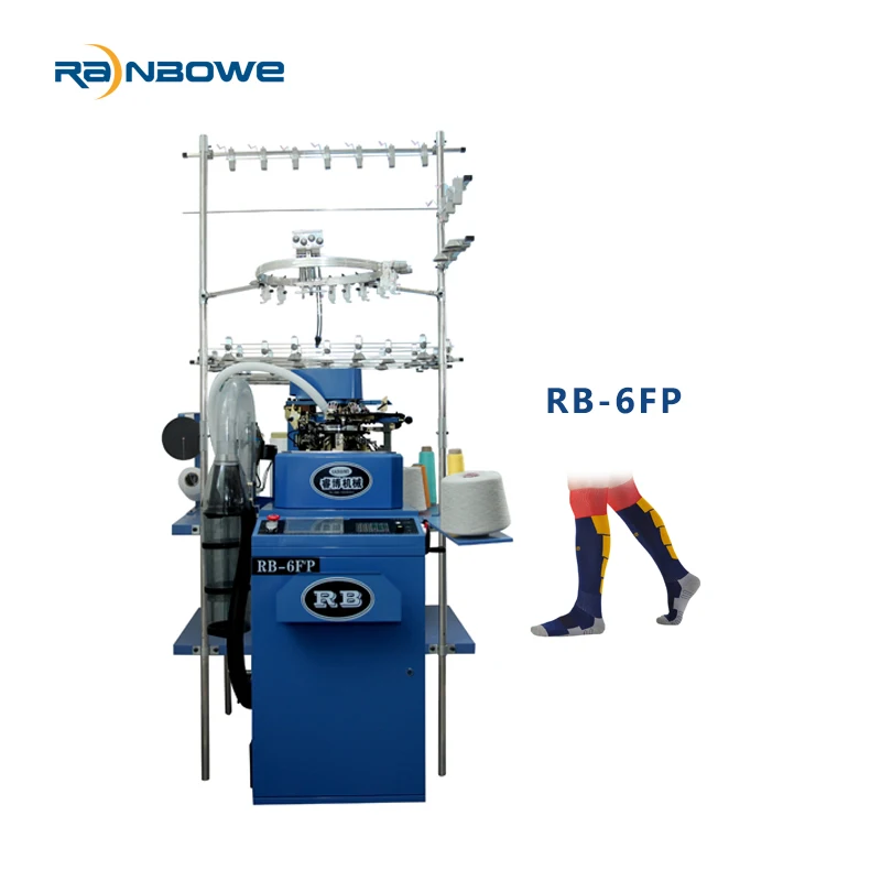 Популярный в Италии, машина для изготовления вязаных носков для футбола