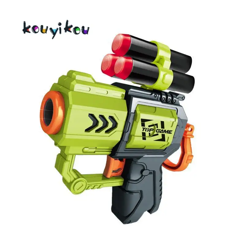 Kouyikou Factory Top Sale Mini Soft Bullet Gun Storage Box Set Outdoor Shooting Game Sniper Safe Foam Ball Soft Bullet Toy Gun