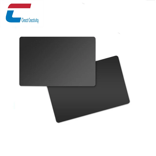 Plastic Programmable NFC Business Card  Matt Black Uv NFC Smart Card RFID