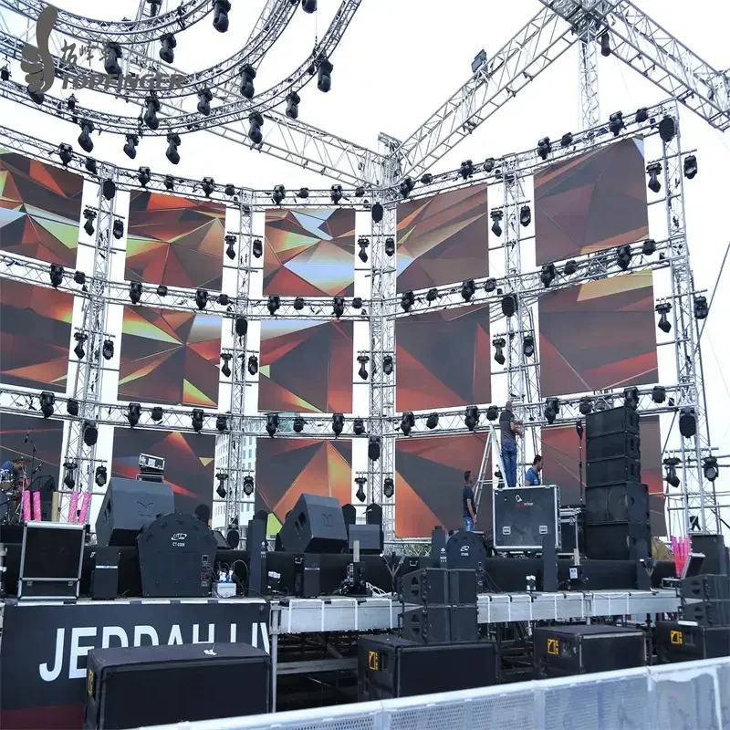 Stage Roof Truss Party Tent Truss For Hanging Led Screen Tubular Scaffolding Wedding Background Truss