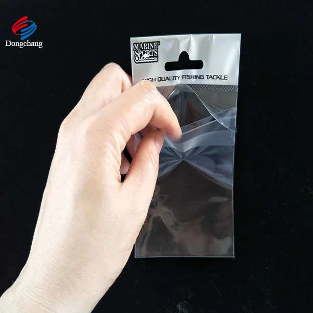 2015 Hot sale opp head card bag with custom printing and euro hole header