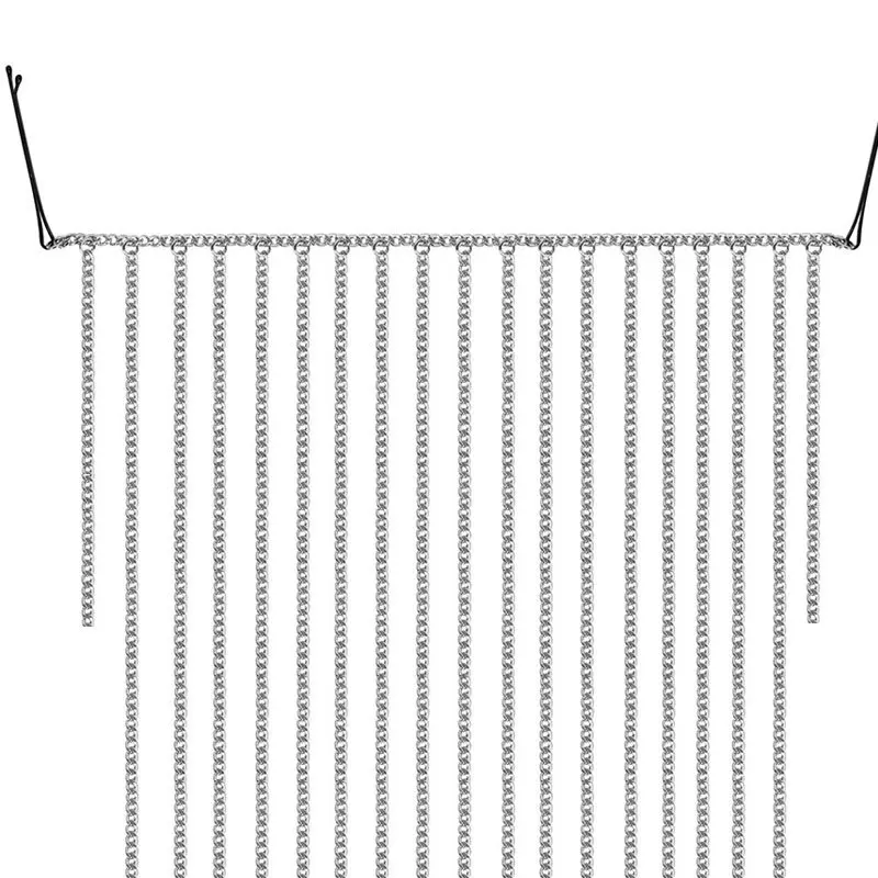 Wholesale Street fashion Women Styling Accessories Metal Golden Aluminum Chain Link Hair Clip With Tassel