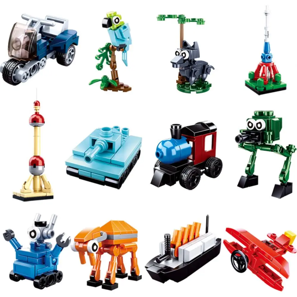 Building Blocks M38-B0795 Builder Set 12PCS/Set Small Gift Toys Creator Set Construction Kit for Kids