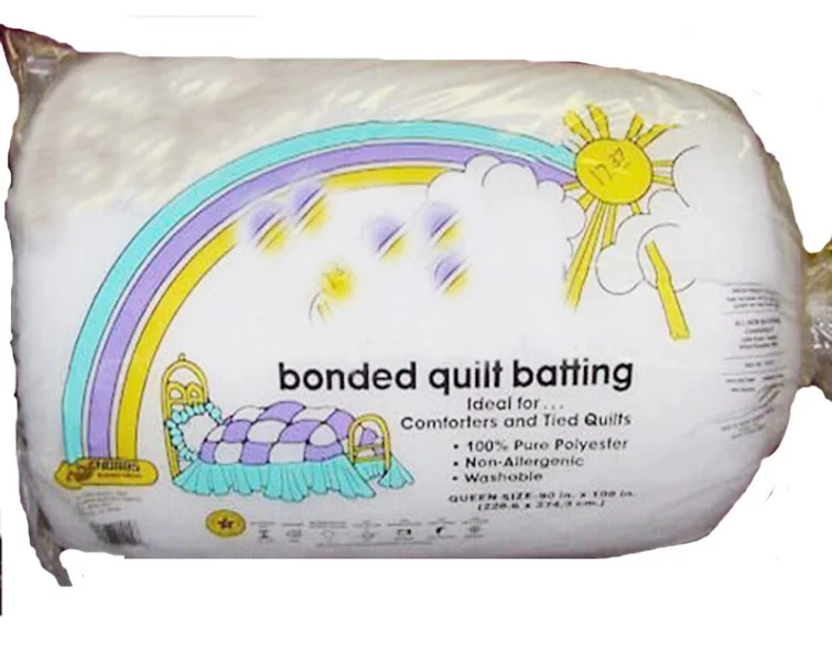Bonded quilt batting Eco-friendly fluff polyester quilt wadding dacron garment wadding craft wadding in roll or cut to piece