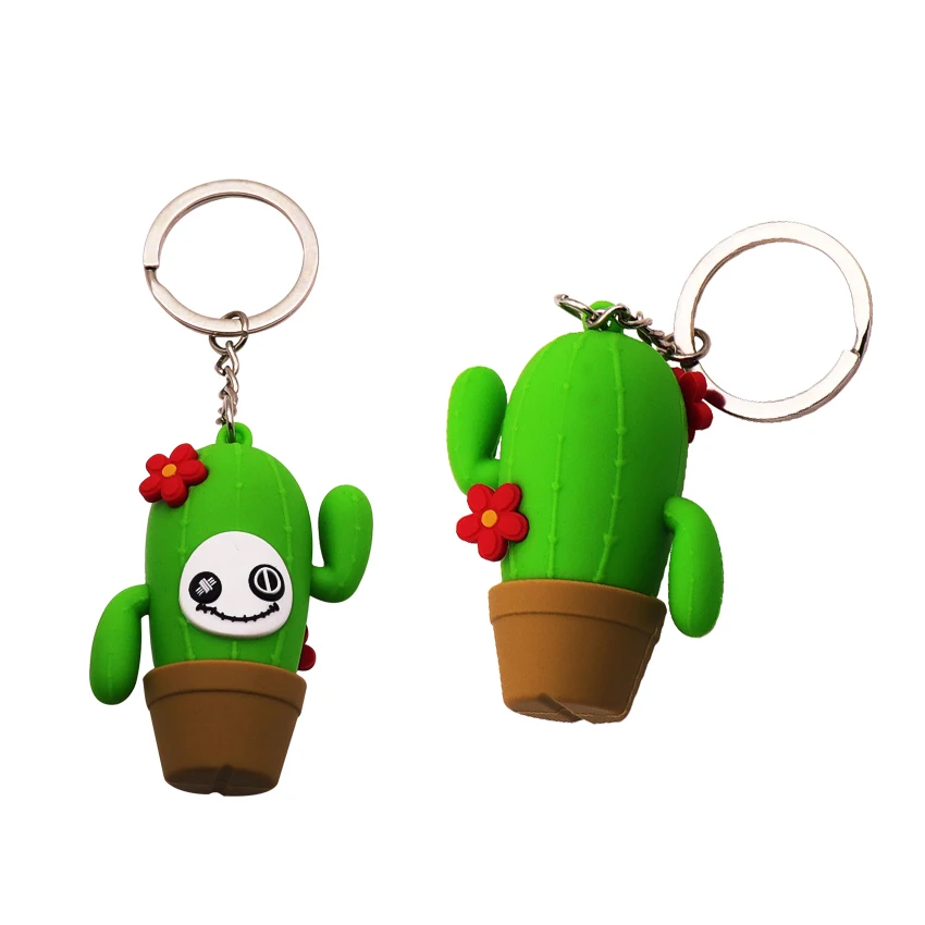 Wholesale Designer Promotional Personalized Silicone Anime Keychain Pvc Charms Custom Logo Keyring Rubber Key Chain