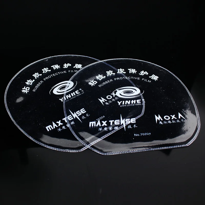 Custom logo transparent wear-resisting rubber table tennis racket protective film