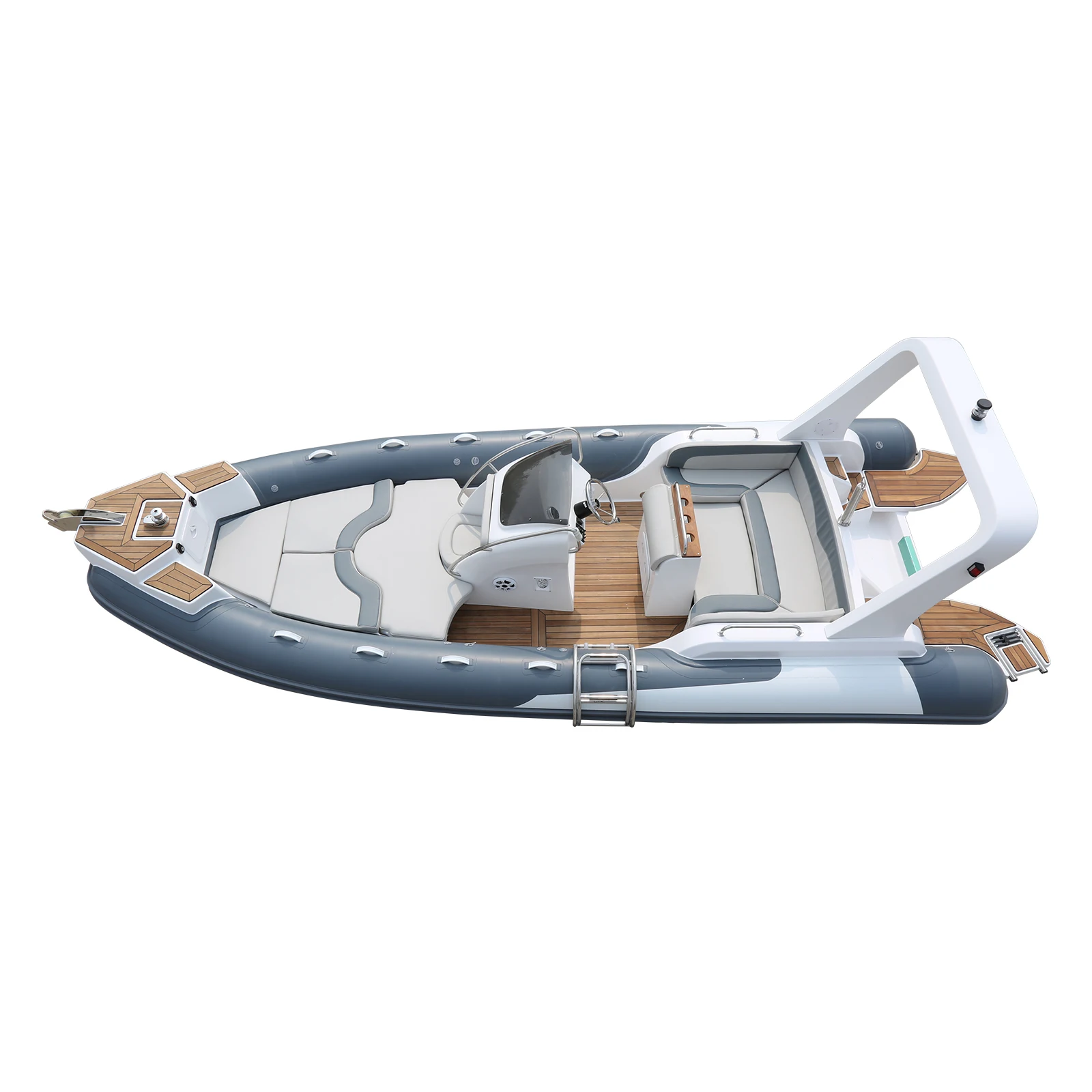 new arrival CE 7m 23.3ft Luxury RIB Hypalon Inflatable Fishing Rowing rib Boat