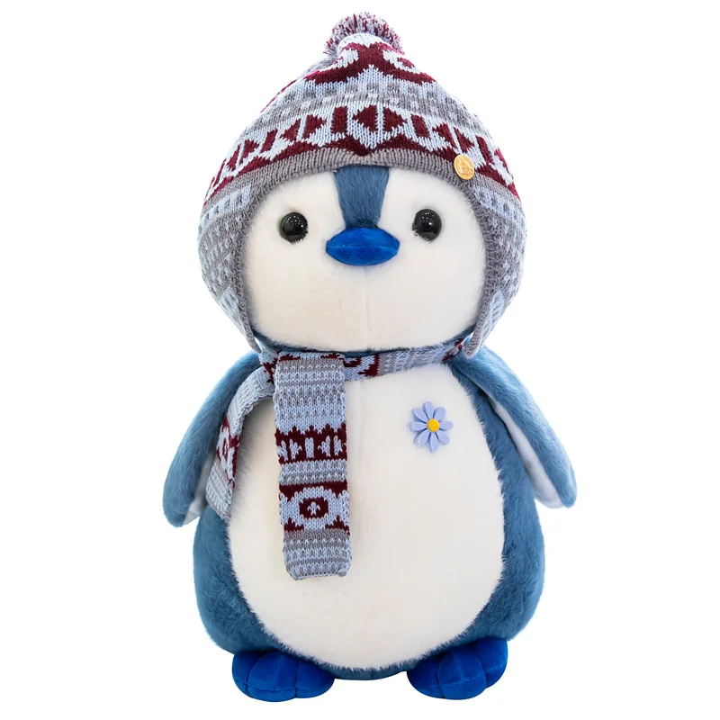 High Quality Custom Hat Penguin/ Glasses Penguin /Earmuff Penguin Soft Toys Sea Animals Wholesale Realistic Penguin Plush toys