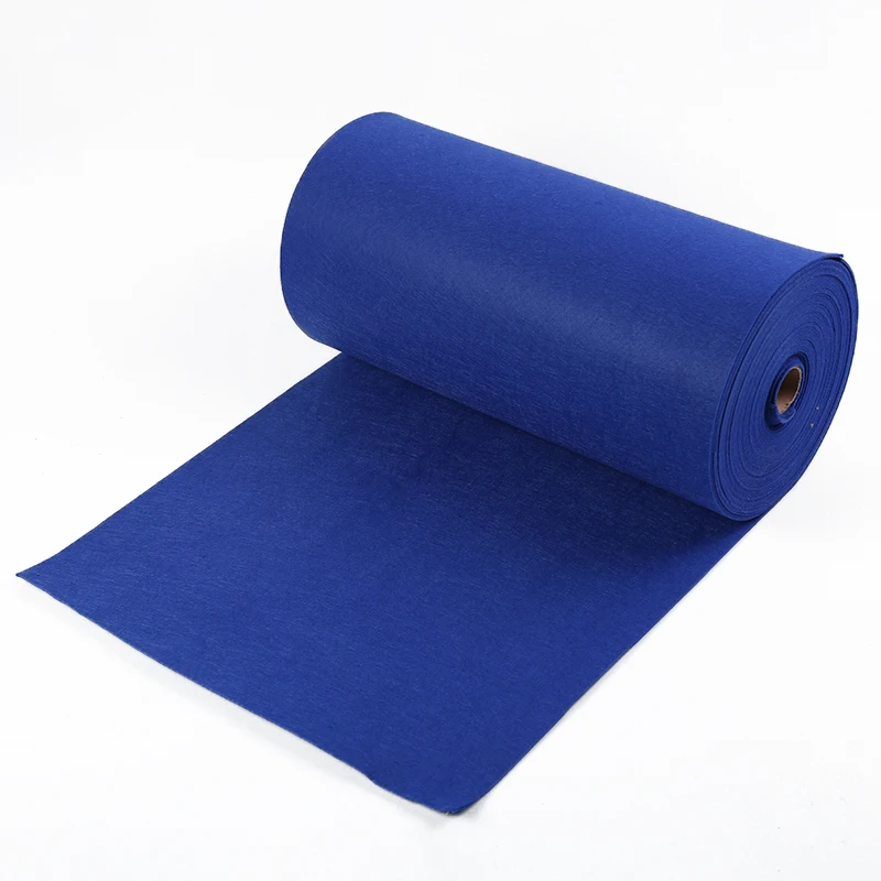 The factory directly supplies 2mm color polyester knitted non-woven fabric and wholesale 1m wide high-quality felt cloth
