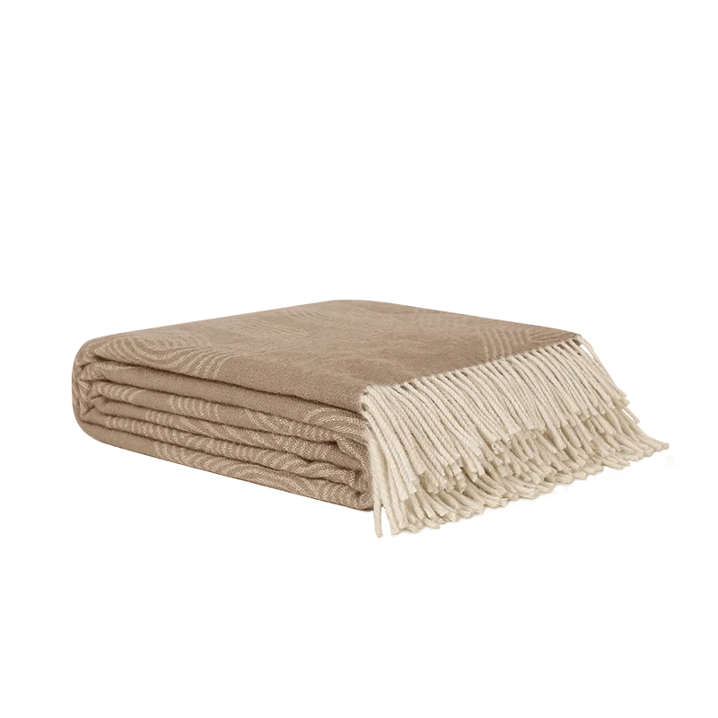 Hot sale Wool Blanket 100 % Wool High-End Blanket Sofa Cover Blanket Home Decor