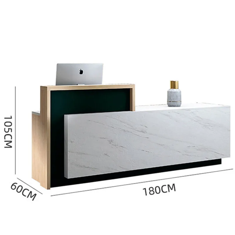 Modern Design Wood Panel Reception Desk Office Bar Beauty Salon Restaurant Front Desk-for Small Nail Salon Fronts Hospital