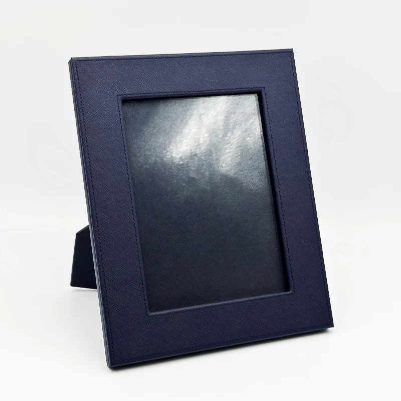 Wholesale custom family picture frames wholesale pu leather photo frame