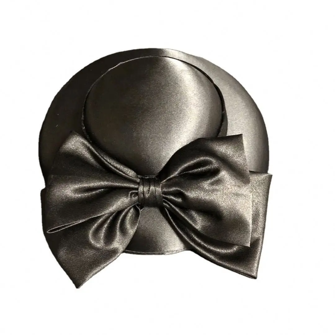 Bridal top hat female British Hepburn style Fashion Big Butterfly Party Wedding Hair Decoration Women Flower Church White Hats