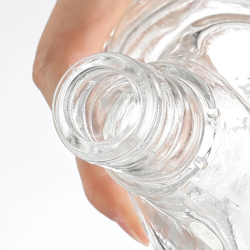 wholesale price exotic round shape  brandy liquor bottles