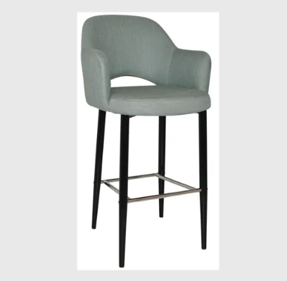 YTOU15 China Factory Fashion Design Kitchen Living Room High Bar Stool Chair For Table With Armrest