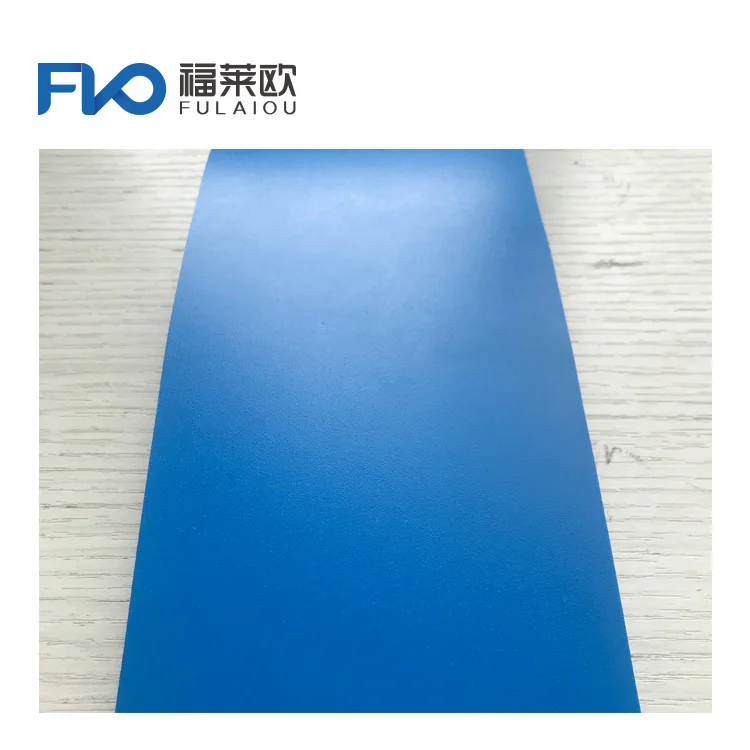 China factory direct wholesale price pu blue slitting machine transmission belt