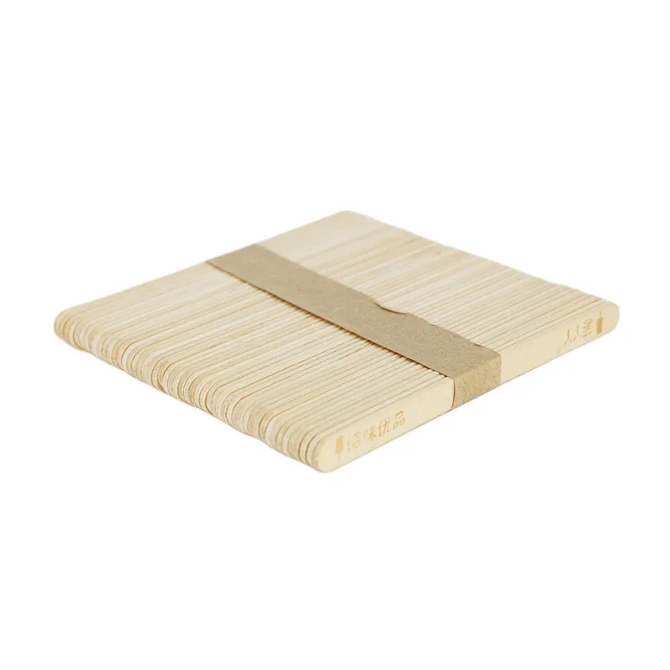 Hot Sale Disposable Birch Wood Popsicle Sticks Ice Cream Sticks