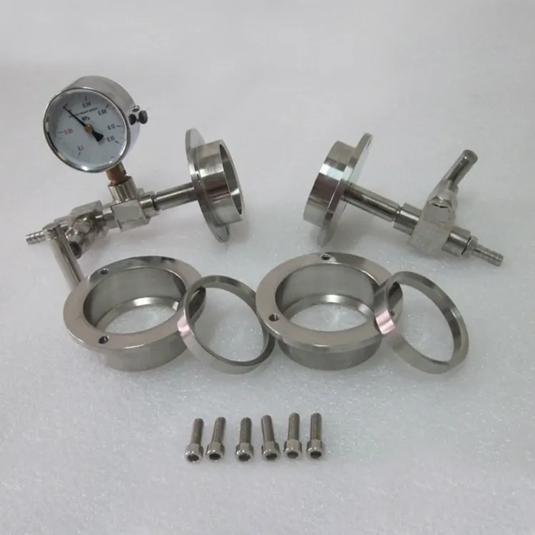 Hot sale ISO Round Flange Sillicon O-ring Stainless Steel Vacuum Flange for Tube Furnace