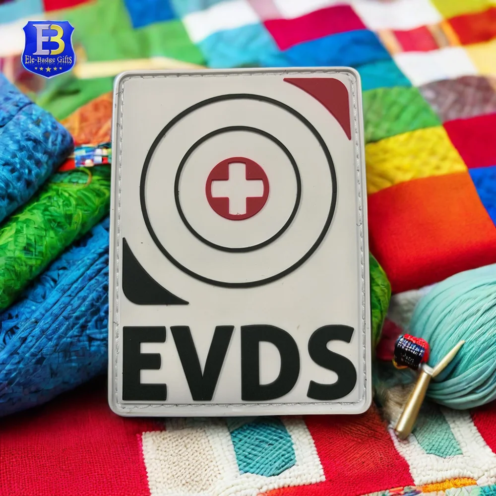 Custom Raised Rubber Logo PVC Hat Badge with Silicone Woven Patches Patches Genre