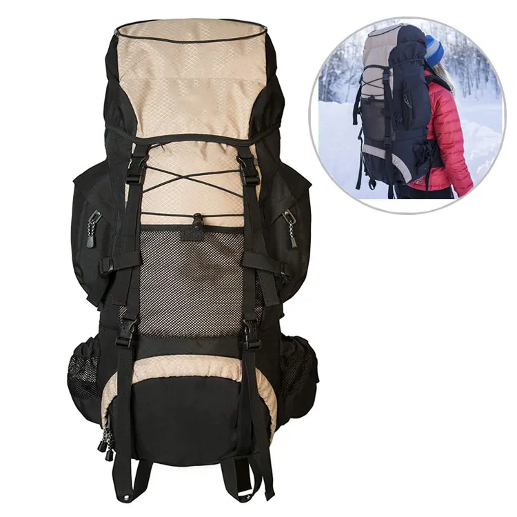 High-performance backpack waterproof tactical backbag, durable large 55L wholesale camping hiking backpack