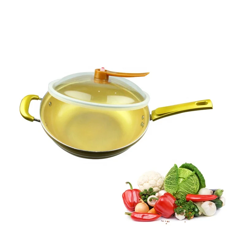 new die cast aluminum white marble non stick pots and pans with wooden handle cookware sets