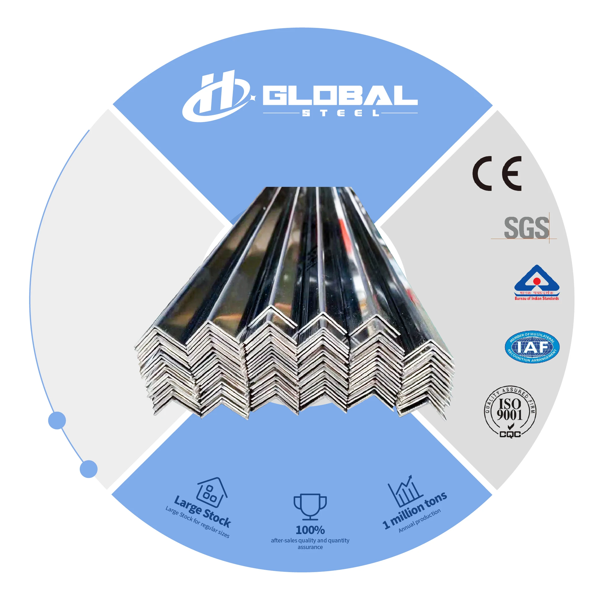 Hot selling equal unequal black angle iron hot rolled steel angle for construction materials