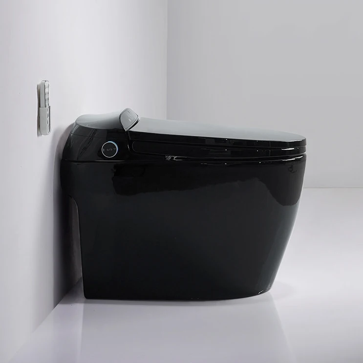  HEGII luxury ceramic s trap sensor auto flush clean electric bidet toilet bowl intelligent automatic inodoro black
