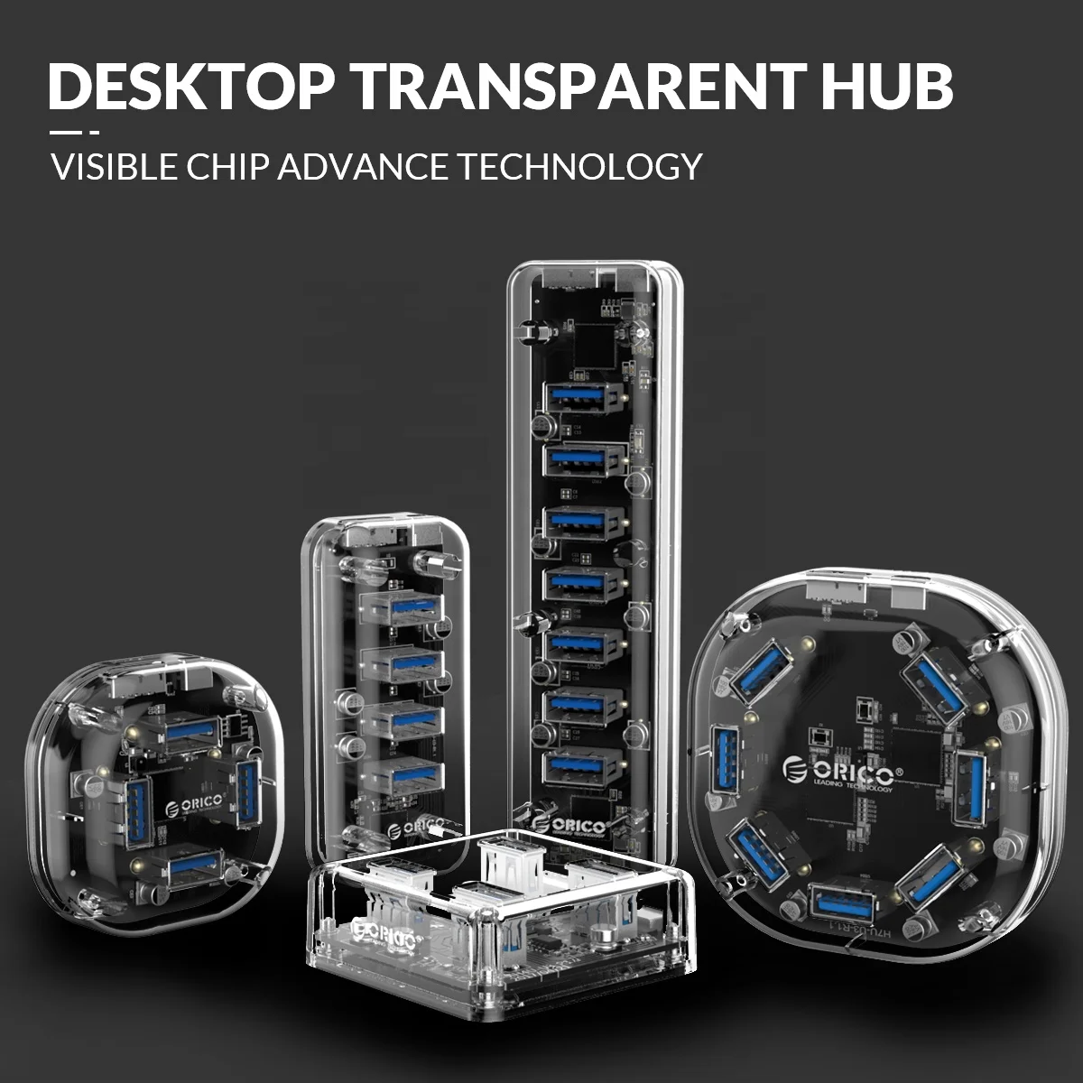  ORICO Micro USB адаптер для передачи данных 3 0 ультратонкий многослойный фильтр 7 портов HUB
