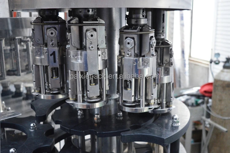 Glass Bottle Carbonated Soda Beverage Wine Filling Machine Soft Energy Drink Making Bottling Line With Aluminum Lid