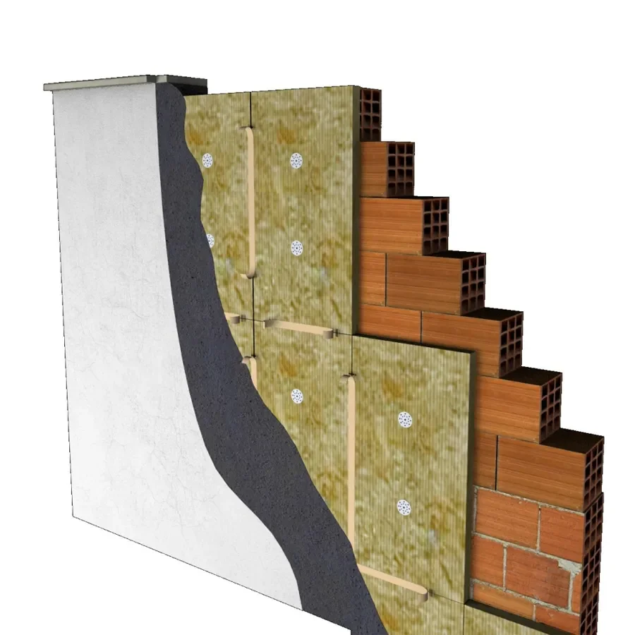 Mineral basalt rock wool thermal insulation 100kg/m3 50mm 75mm 100mm U-Rockrol rock wool board panel slab