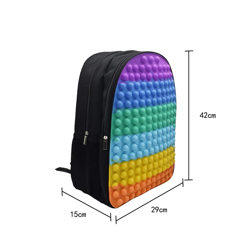 Amazon Pop It Bag Backpack Toddler Push Bubble Toys Children Kids pop it School Bag Cute Fidget toys