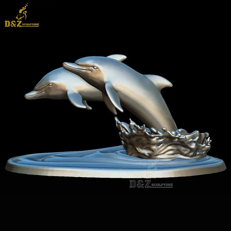 brass bronze dolphin fountain bronze metal art dolphin sculpture fountain