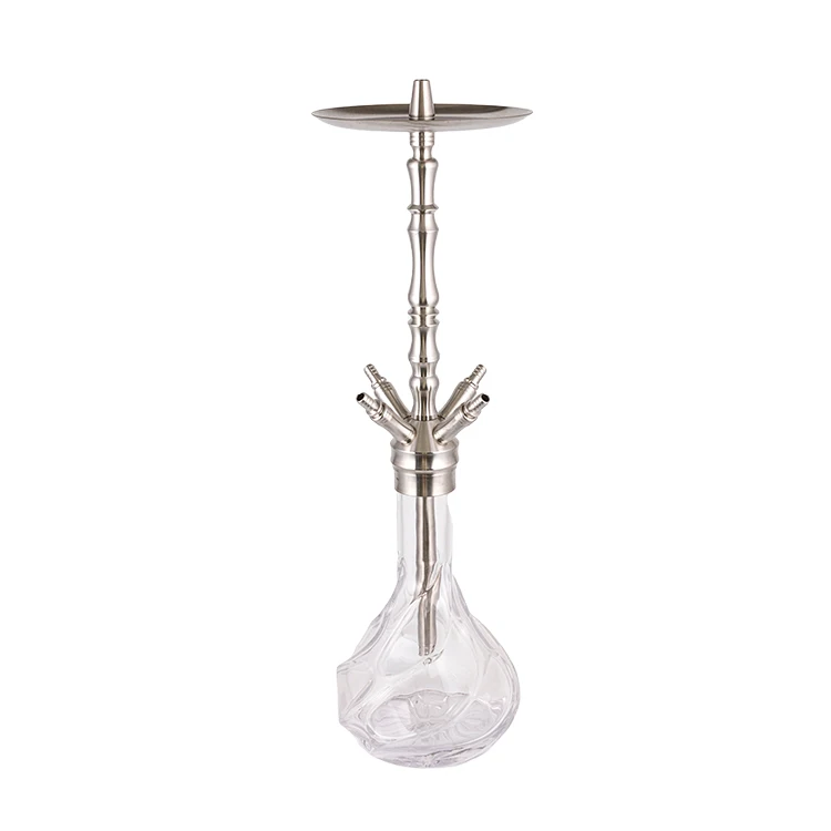 Hookah Hookah High Quality High End New Design Stainless Steel Transparent Glass Hookah