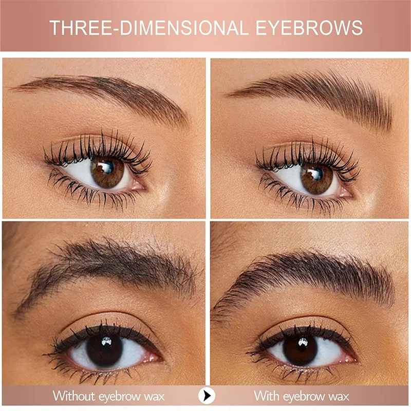 NEW Eyebrow Soap Brow Wax Pomade Eyebrow Jelly Gel 4D Eye Brow Styling Wax Kit for Fluffy Brows Lamination Effect Strong Hold