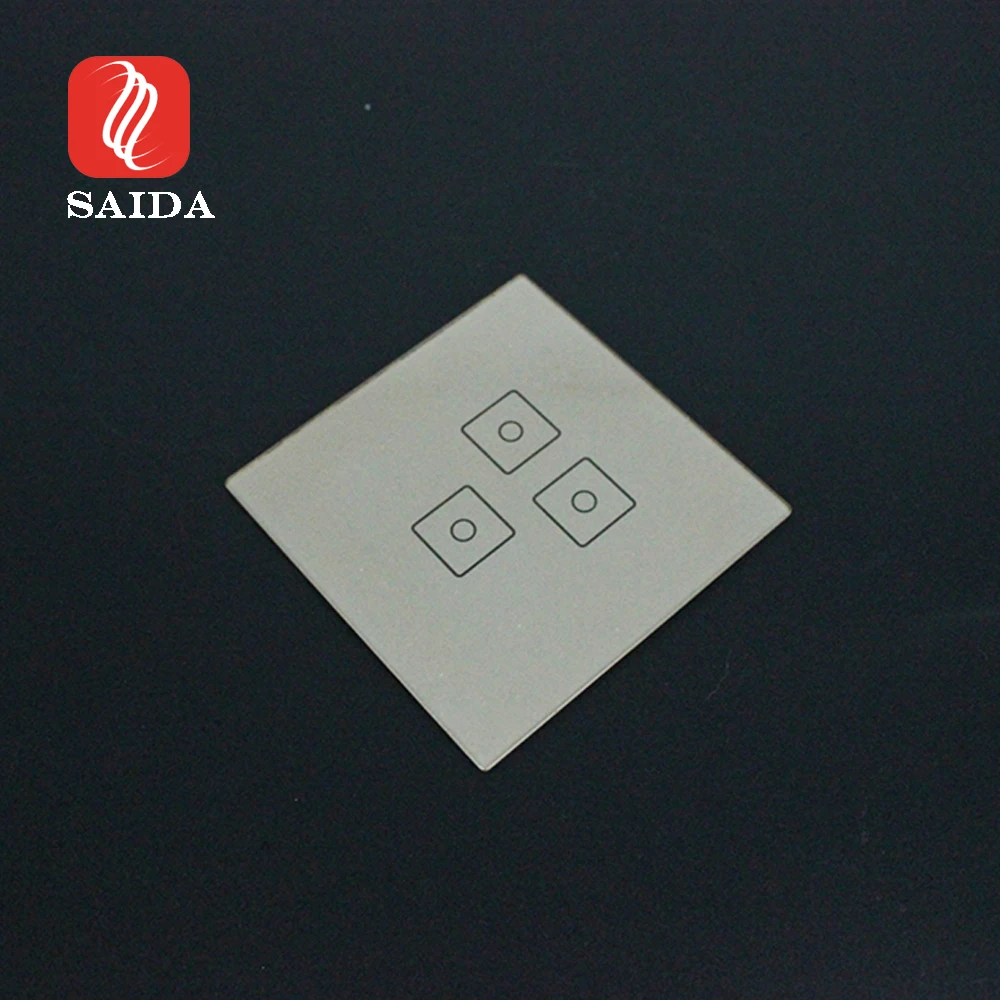 Customized Smart Home Touch Wall Switch Glass Smart Switch White Printing Panel Glass