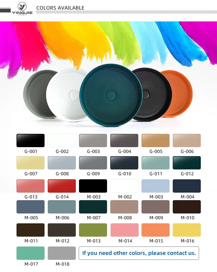 Раковины для сосудов Столешница из мраморного камня Керамическая раковина мытья рук Ванная комната Раковина