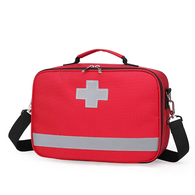 Red First Responder Bag for Trauma Waterproof flame retardant multi-functional portable medical emergency box