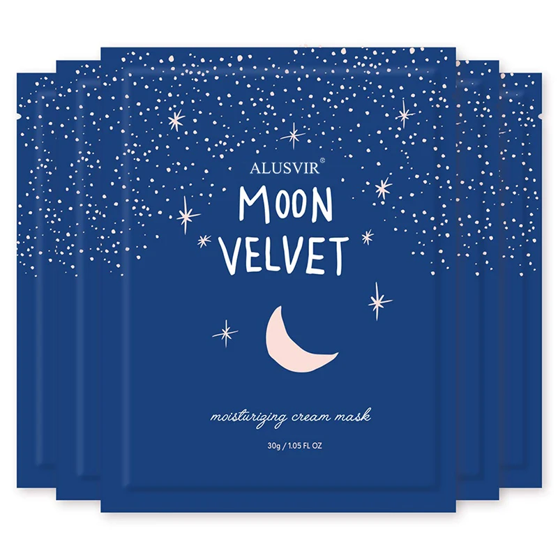 Face Tory Moon Velvet Moisturizing Cream With Jojoba Oil Sheet Mask - Brightening and Anti-Aging