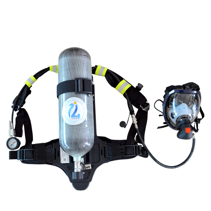 High Quality Self-contained Carbon Fiber Cylinder Air Supply Breathing Apparatus SCBA for Firefighters