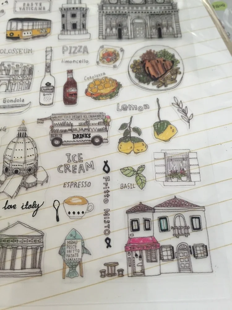 Высококачественные Персонализированные Прозрачные виниловые высеченные Мультяшные наклейки для детей