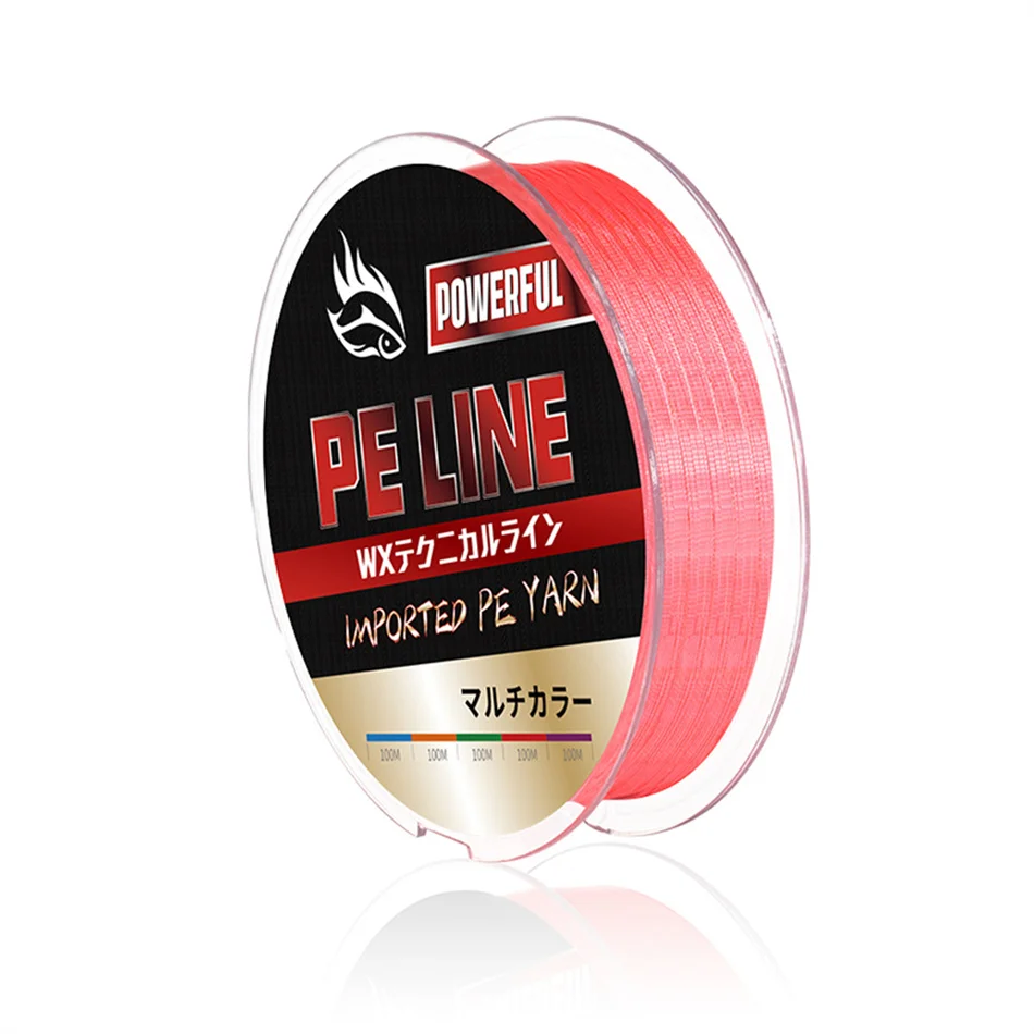 2021 New Product High Quality 4 Stand 100m Japanese Braided Fishing Pe Line