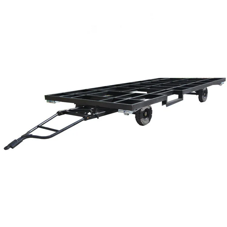 3ton truck trailer use small mobile container skeleton chassis trailer for sale