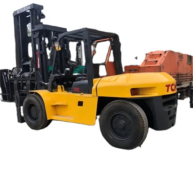 Used forklift TCM 10T diesel forklift FD100 for sale