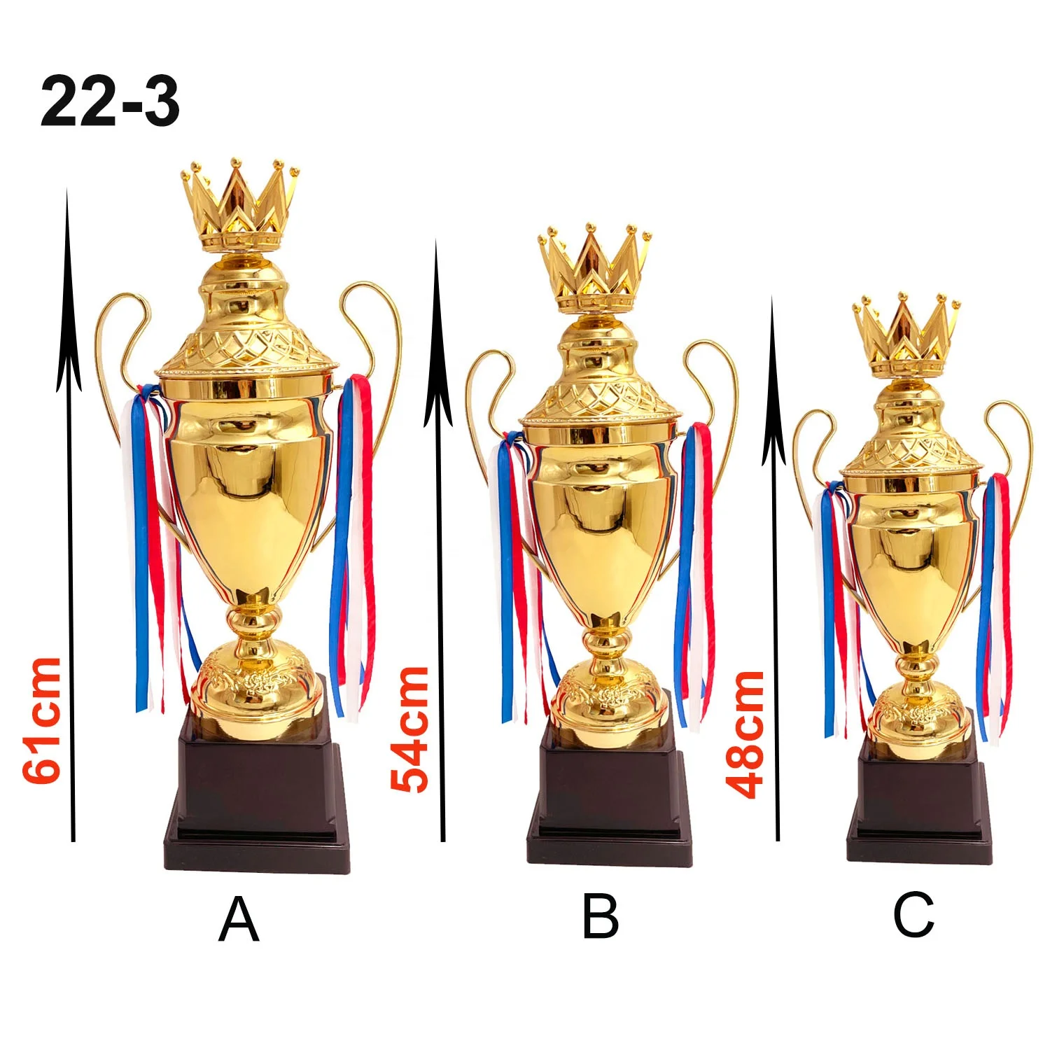 Trophy Cup Custom Logo Cheap Metal Soccer Sport Awards Trofeos Deportivos Wholesale China Trophies Metal Football Cups Trophy