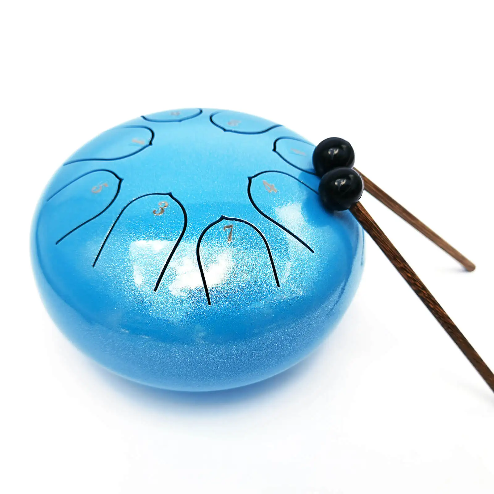 Amazon best seller 6-inch 8-note mini hand pan percussion instrument tank steel tongue drum for yoga meditation Iron material