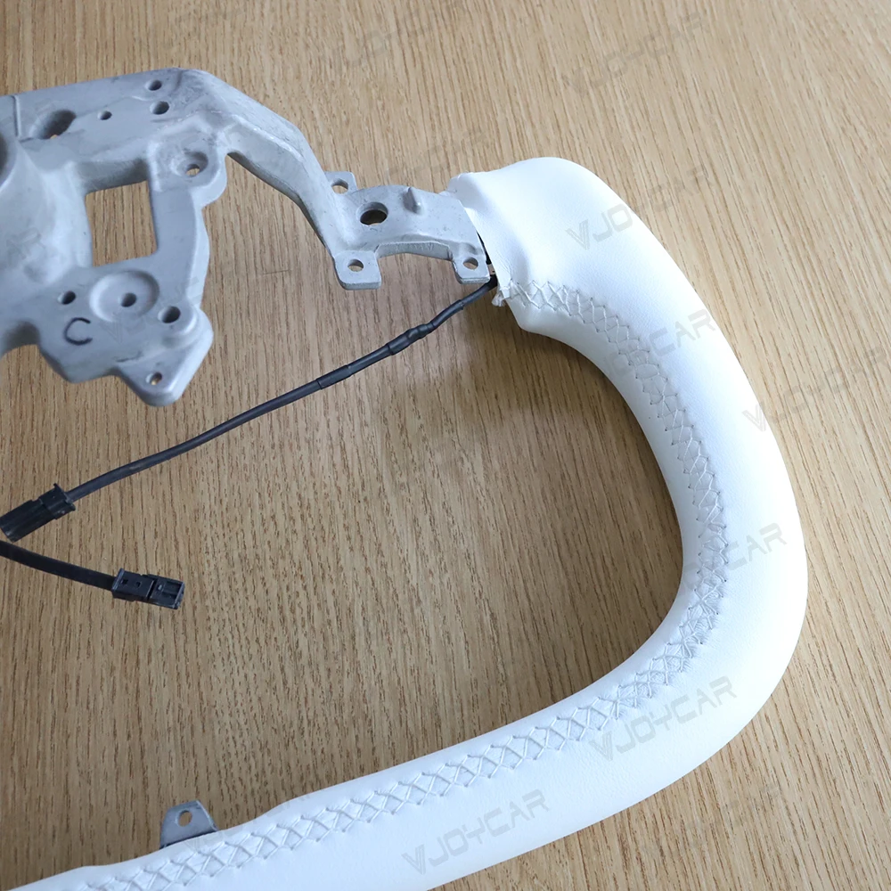 Vjoycar Steering Wheel Handle 377mm Heated For Tesla Model 3 Highland Sports Racing Model X Style Steering Wheels 2023 2024+