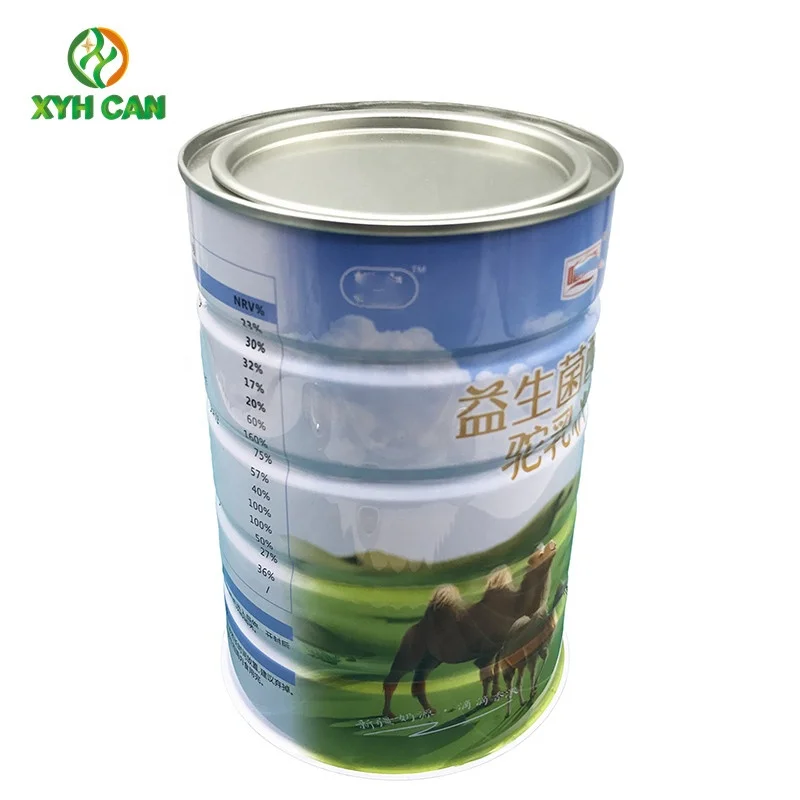 Food Safety Round Metal Tin Can For Packing Milk Powder