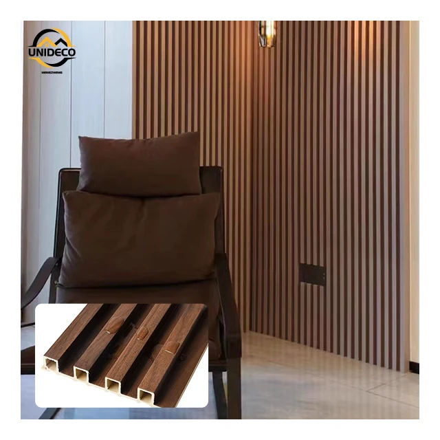 Indoor Wpc Slat Partition Wall Pvc Panels Interior Wall Wpc Louver Great Wall Panels