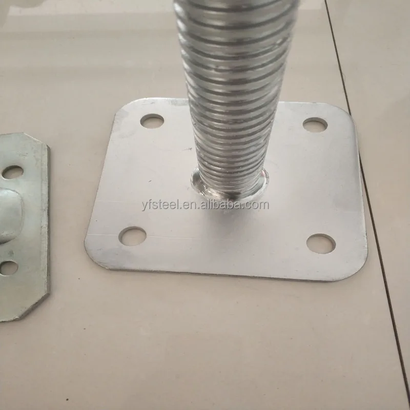 YouFa Galvanized Scaffolding Adjustable Screw Jack with Swivel Base Plate